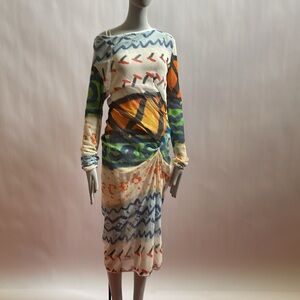 Vivienne Westwood ANGLOMANIA dress fishnet SS14 set of 2 new no tag medium